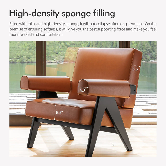 Nordic Office Chair Luxury Real Leather Armchair Lounge Chairs Ergonomic Salon Living Room Chairs Home Furniture