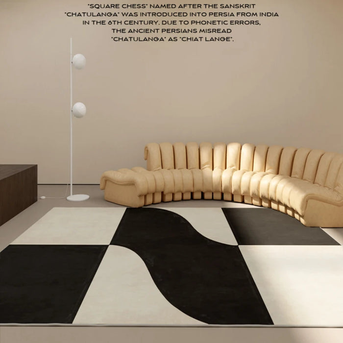 Modern Minimalist IG Line Large Area Living Room Carpet Light Luxury Bedroom Design High Quality Soft Furry Imitation Mink Rugs