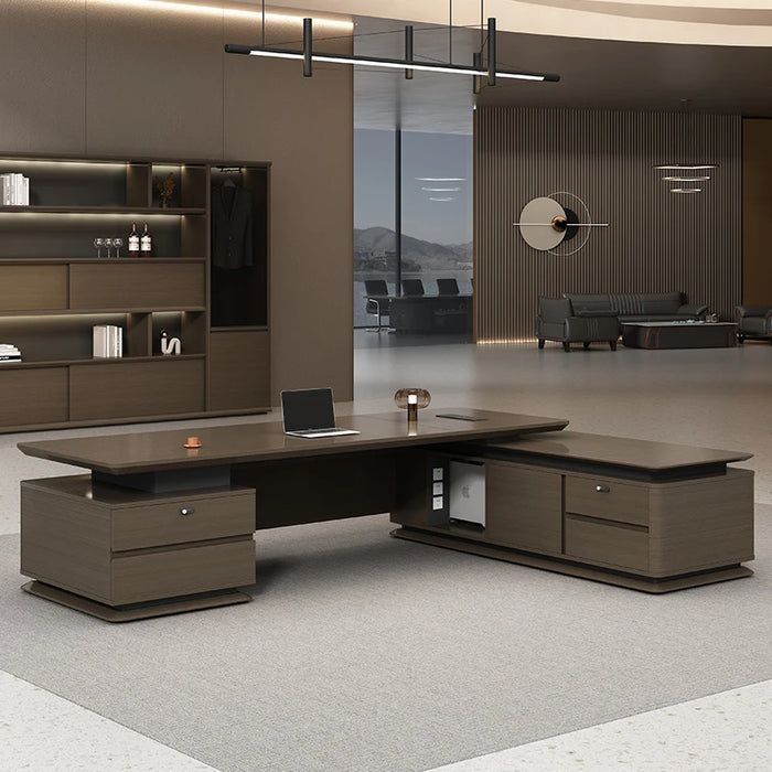 Luxury Storage Office Desk Vanity Executive Writing Reception Office Desk Workbench Scrivania Con Cassetti Home Furniture