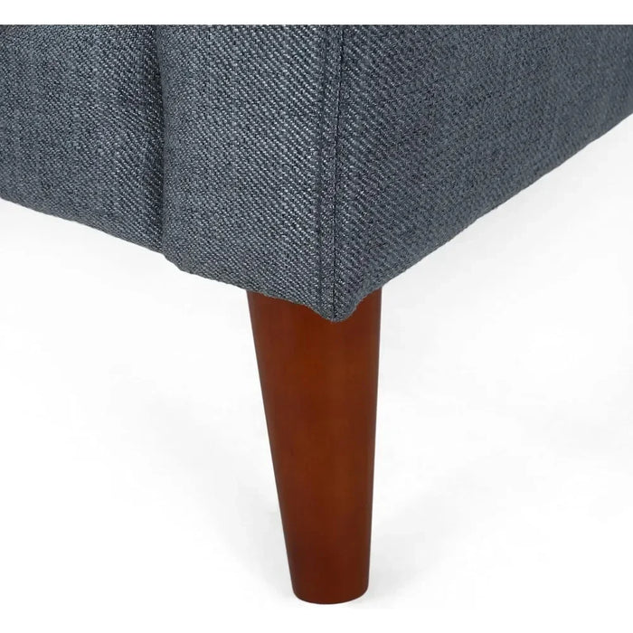 Chair Free Shipping Home Furniture Mid Century Modern Fabric Arm Chair Armchair Dark Gray Lounge Chairs Walnut Living Room