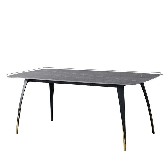 Newclassic Luxury Dining Table Decor Marble Top Design Square Dining Table Living Room Neat Mesa Comedor Household Essentials