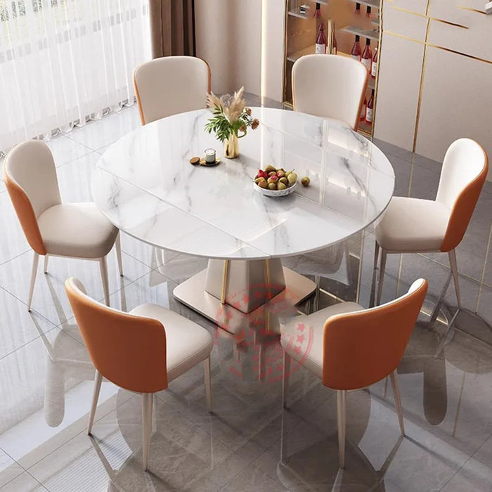 Folding Console Dining Table Mobile Round Dressing Rustic Nordic Living Room Dining Table Replica Mesa De Comedor Furniture HDH