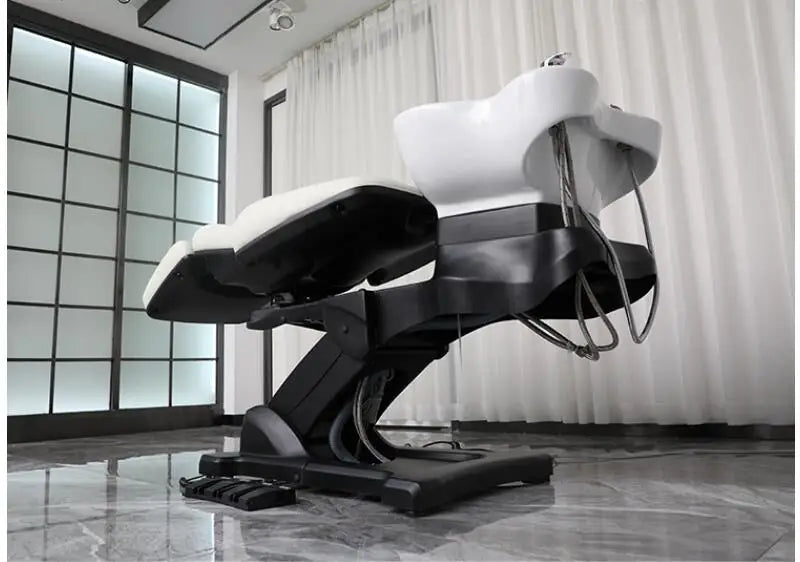 Electric Shampoo bed lift rotatable scalp care Outlet high-end barbershop salon wash guard flushing bed