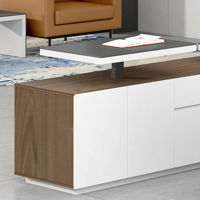 Modern Office Furniture Desk Wood L Shaped Boss Computer Table Drawer Managers Office Table Executive