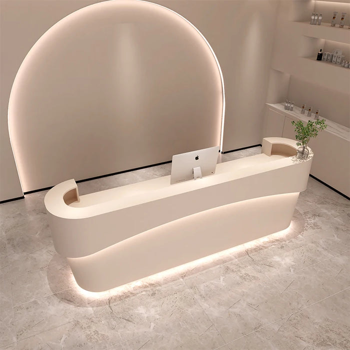 Luxury Lectern Reception Desk Front Desk Store Advisory Checkout Information Reception Desk Modern Comptoir Caisse Bar Furniture