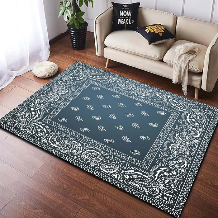 Bandana Pattern Area Rugs Carpet Runners Area Rug Carpets for Living Room Rugs for Bedroom Kitchen Mat Room Decor Door Mat