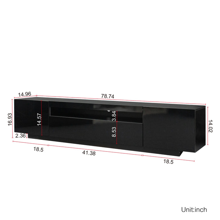 TV Cabinet Wholesale,  TV Stand with Lights, Modern LED TV Cabinet with Storage Drawers, Living Room Entertainment Center Media