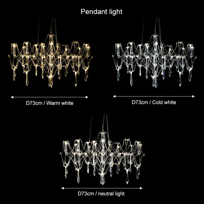 Crystal Chandelier Modern Pendant Light For Living Dining Room Bedroom Hanging Lamps For Ceiling Home Decor Lighting Chandelier