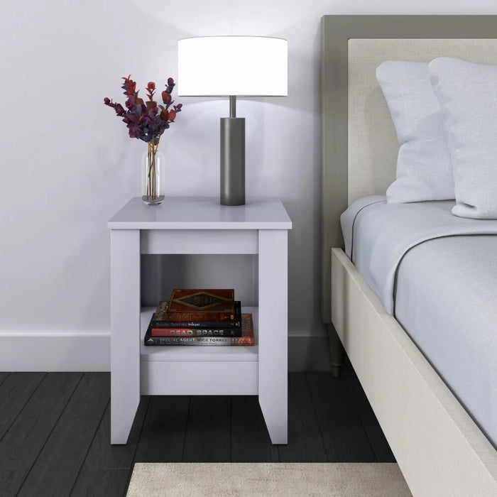 Prato Classic Nightstand, White  nightstands  furniture bedroom