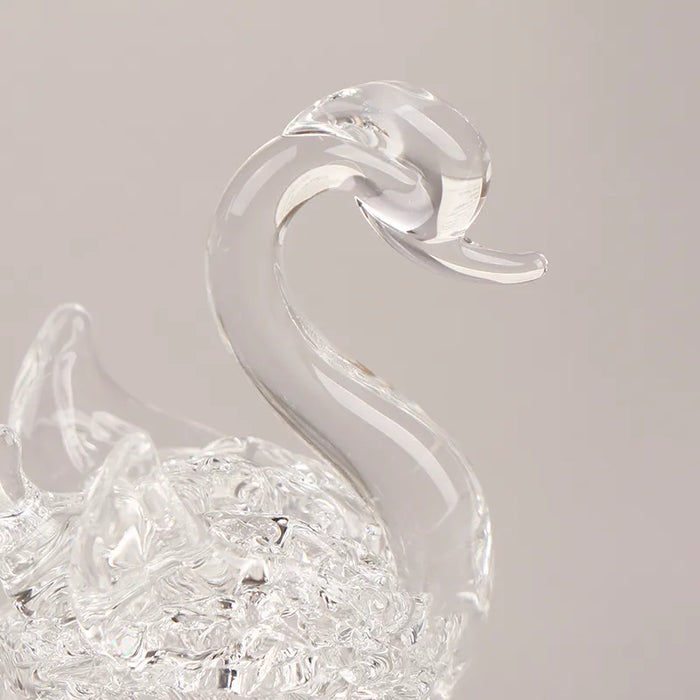 1Pc Crystal Swan figurine Glass Animal Ornament Swan Crystal Figurines Home Desk Decoration Miniature Creative Gift