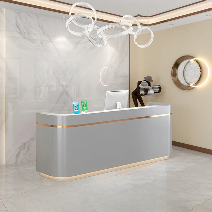 Console Executive Reception Desk Luxury Desktop Modern Service Reception Desk Cashiers Scrivania Per Cameretta Office Furniture