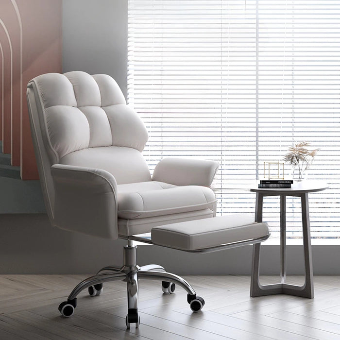 Computer Chair Luxury Wingback Waterproof and Antifouling Adjustable Rotation Chair Room Office Comfortable Sedentary Furniture