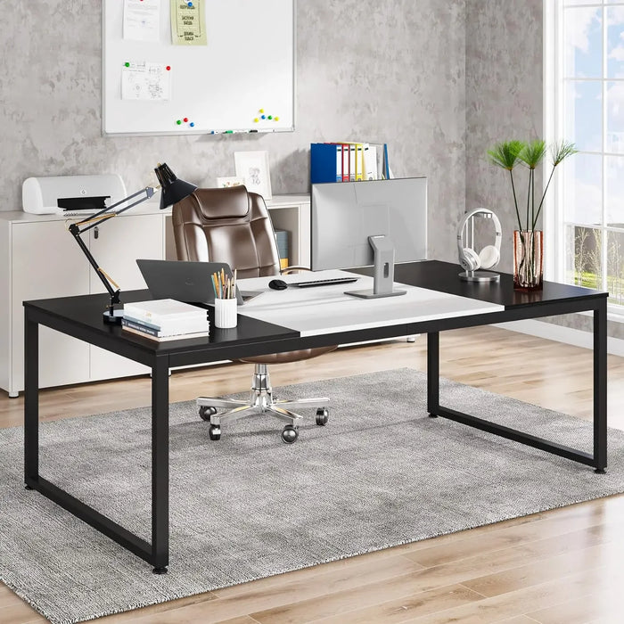 70.8 Inch Modern Executive Desk Large Workstation Office Computer Table Modern Simple Business Study Writing Desk