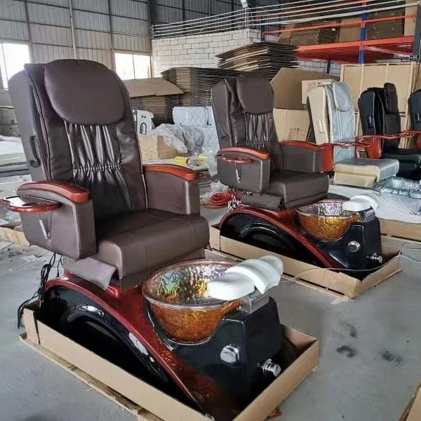 Diant No plumbing black pedicure massage chair manicure foot spa chair set for nail spa salon