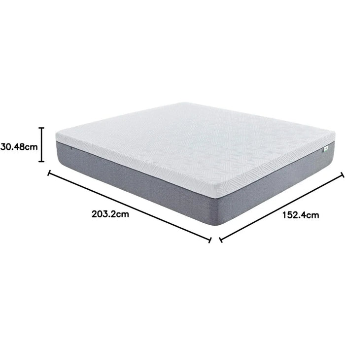 12 Inch Gel Memory Foam Mattress for Cool Sleep & Pressure Relief Folding Sofa Bed Base Queen Size Mattress Bliss Freight Free
