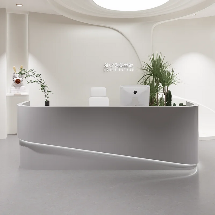 Office Service Reception Desk Computer Luxury Executive Counter Reception Desk Standing Toonbank Receptie Modern Furniture