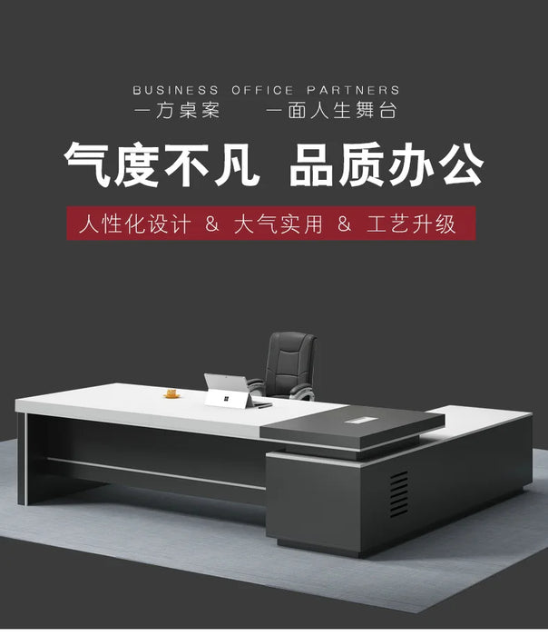 New boss's desk and chair combination modern simple president's desk manager's desk office furniture