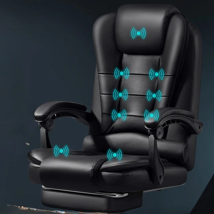 Tall Comfortable Black Office Chair Recliner Luxury Leather High Modern Office Chair Gaming Room Silla De Oficina Furniture
