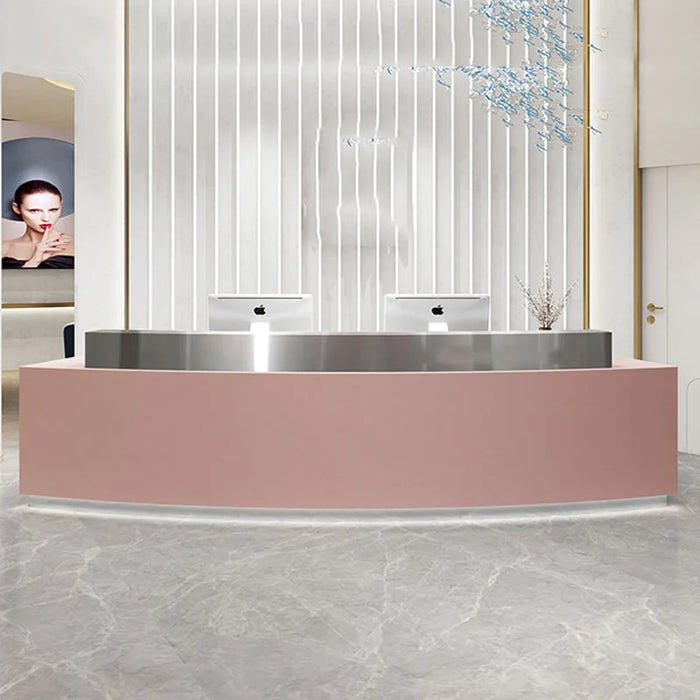 White Lectern Office Desk Salon Reception Pulpit Luxurious Small Receptionist Desk Bar Pulpitos Kassentisch Shop Furniture