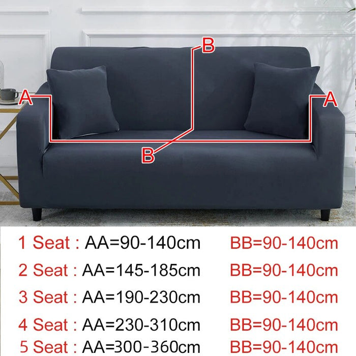Solid Color Sofa Covers for Living Room Stretch Seat Couch Covers Couch Cover Loveseat Funiture All Warp Towel Slipcovers