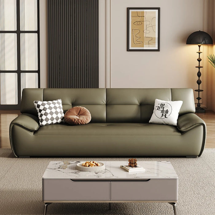European Fashionable Living Room Sofa Leather Ergonomic Reading Soft Living Room Sofa Waterproof Recliner Canape Salon Furniture