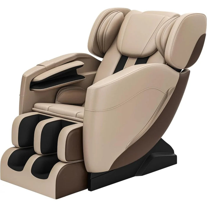 2024 Massage Chair, Full Body Zero Gravity Massage Chair with Foot Rollers, 8 Fixed Massage Roller, Heater, Bluetooth Speaker, K