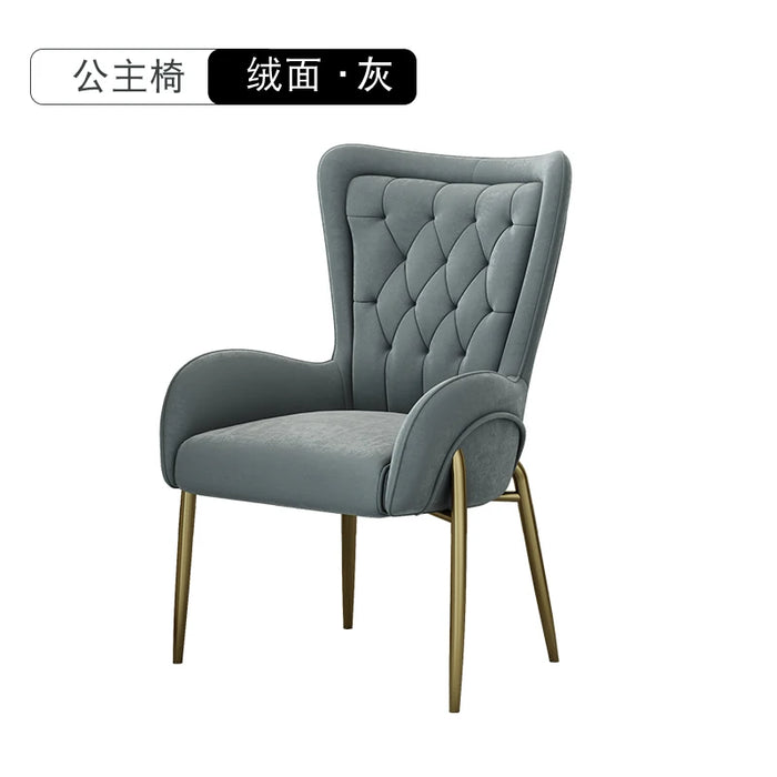 Warm White Vienna Dining Chairs Modern Luxury Metal Ergonomic Throne Lounge Chair Mobile Designer Sillas De Comedor Furniture