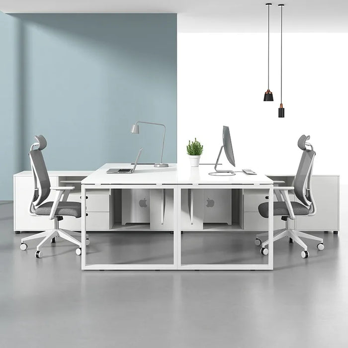 White Writing Office Desk Drafting Table Standing Desktops Gaming Corner Office Desk Studio Mesa Escritorio Luxury Furniture