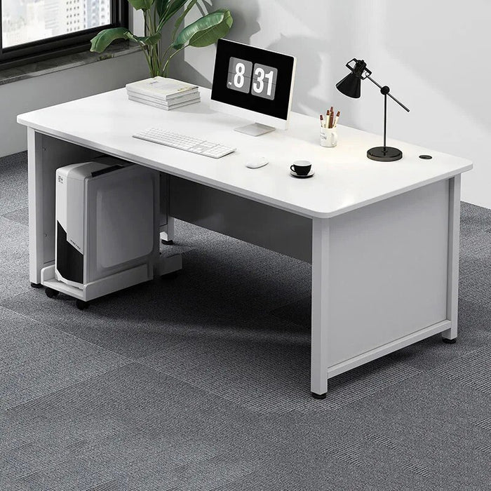 Standing Storage Office Desk Writing Study Living Room Reception Computer Desks Floor Metal Mesa De Computador Modern Furniture