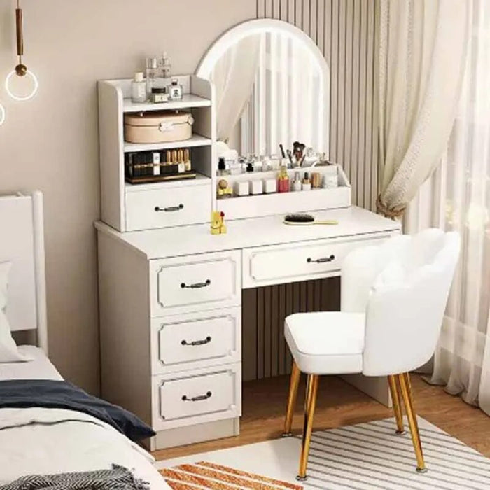 Luxury Drawer Dressing Table Toilet Chair Japanese Bedroom Dressing Table Mobile Cabinet Armarios Para Sala De Estar Accessories