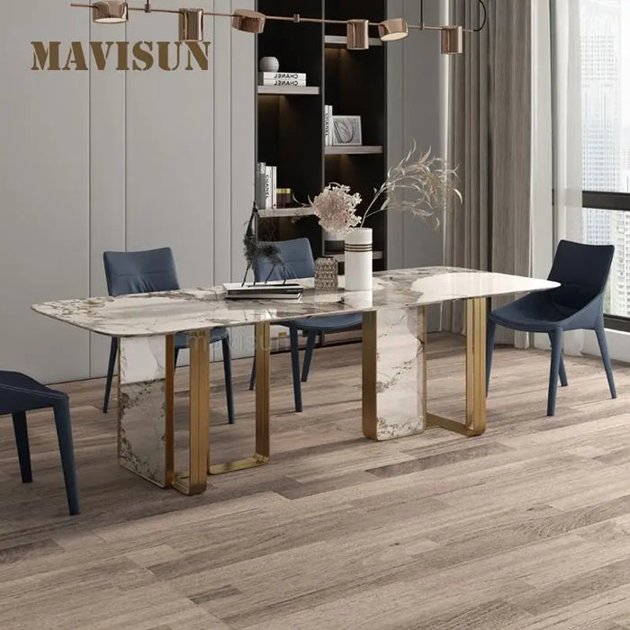 Marble Kitchen Table With 4 Chairs Dining Table Modern Simple Center Restaurants Dining Room Table Basse Home Furniture