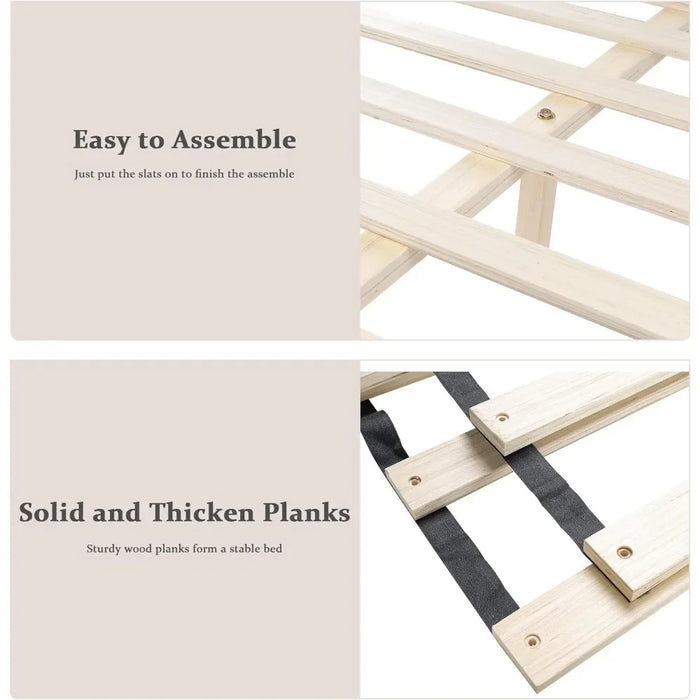Bedroom furniture: full-size bed frame with adjustable headboard, button-tufted faux leather, upholstered, white