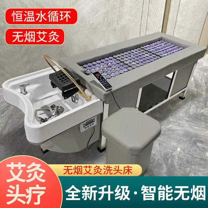 Luxury Shampoo Chair Hair Salon Fashion Hair Washing Chair Sink Minimalistic Therapy Silla Peluqueria Salon Furniture MQ50XF