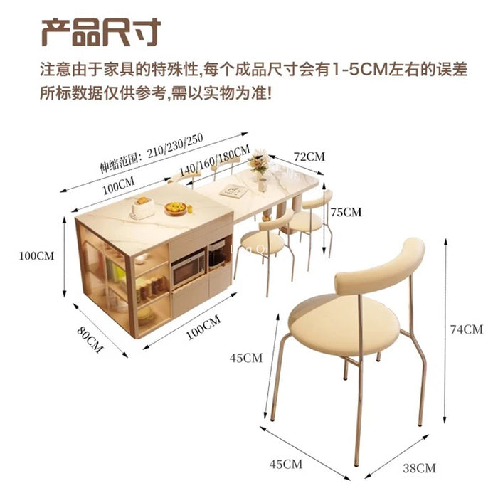 Modern Nordic Dining Table Free Shipping Small Apartmen White Storage Lslands Transparent Rack Mesas De Jantar Kitchen Furniture