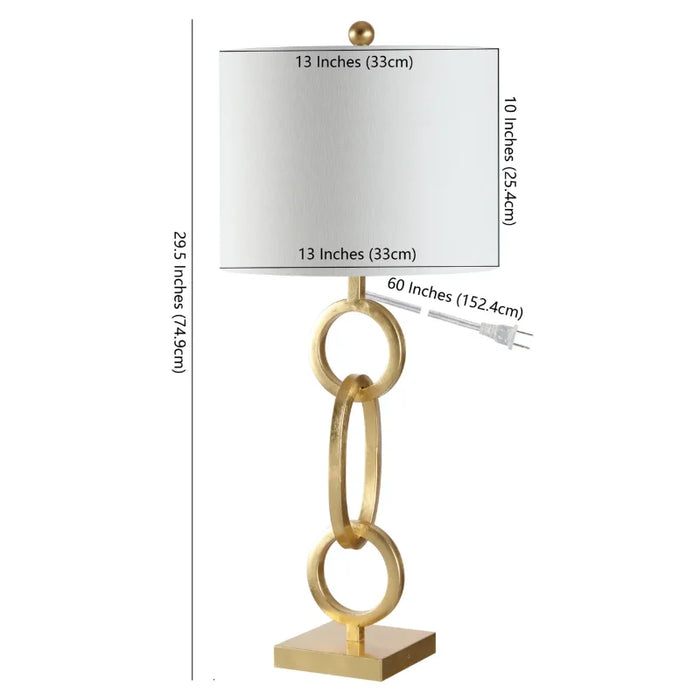 SAFAVIEH Alaia 29.5" Table Lamp | Gold |  Desk Lamp  Table Lamps  Night Light  Bedside Lamp
