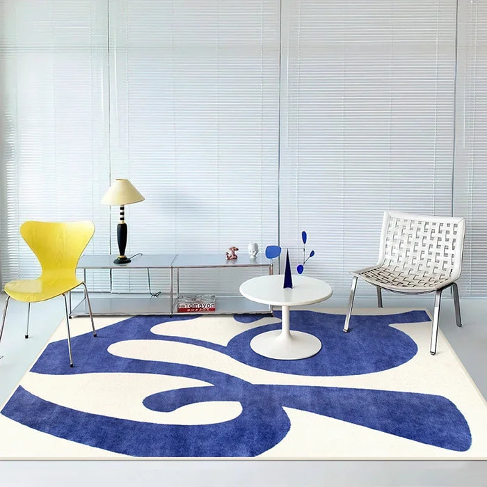 Abstract Pattern Large Area Living Room Decorative Carpets Green Minimalist Bedroom Bedside Carpet Minimalist Creative Art Rugs