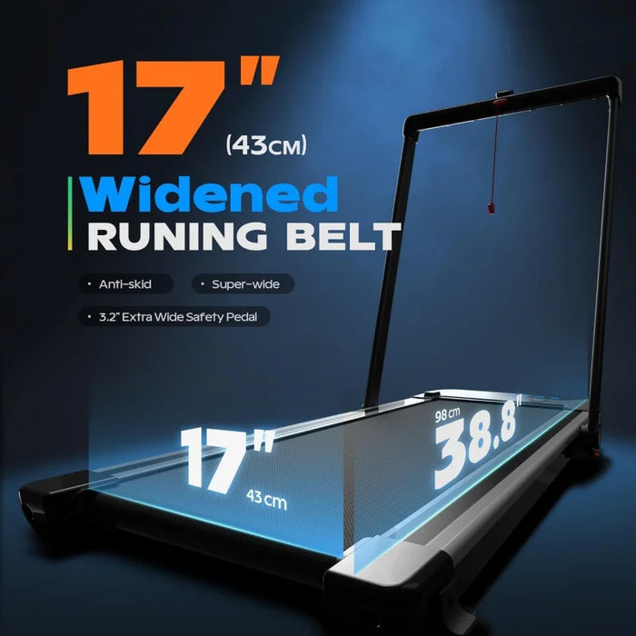 AIRHOT Under Desk Treadmill, Walking Pad 3 in 1 Folding Treadmill, Walking Jogging Treadmills for Home Office, 2.5HP Low-Noise T