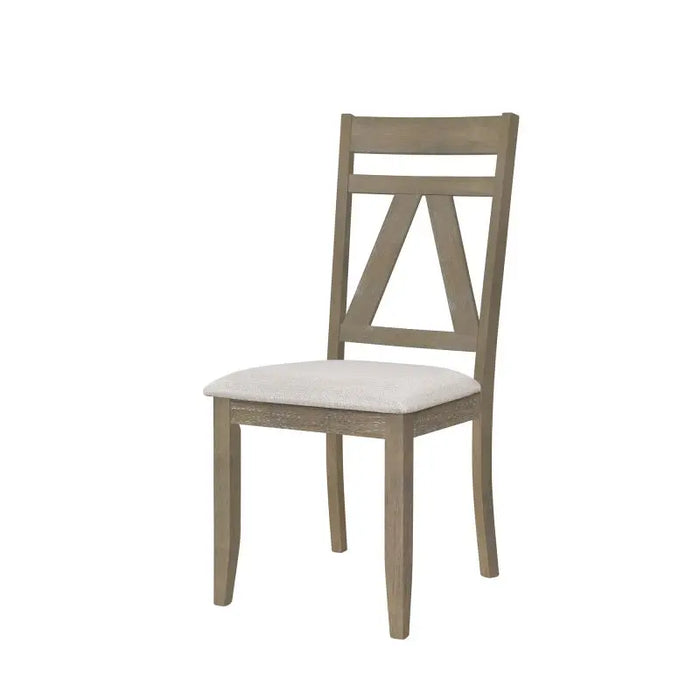 Rustic Large Wood Dining Table Set with 70inch Table and 4 Upholstered Dining Chairs Brown Rural light luxury