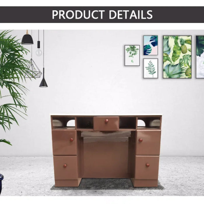 Sale At Low Prices Can Be Customized Salon Furnitur Solid Wood Paint Marble Nail Table