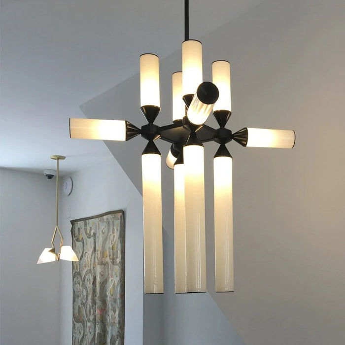 AiPaiTe Modern Living Room Pendant Light Study Bar Glass Tube Hotel Project Art Pendant Lighting.