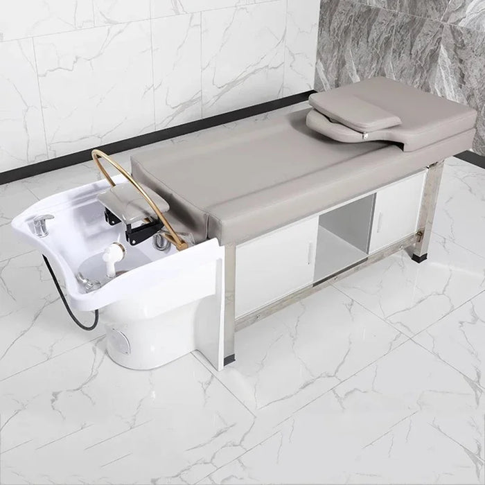 Japanese Head Spa Shampoo Chair Stylist Water Circulation Hair Lighting Chair Therapy Lettino Massaggio Salon Equipment MQ50SC