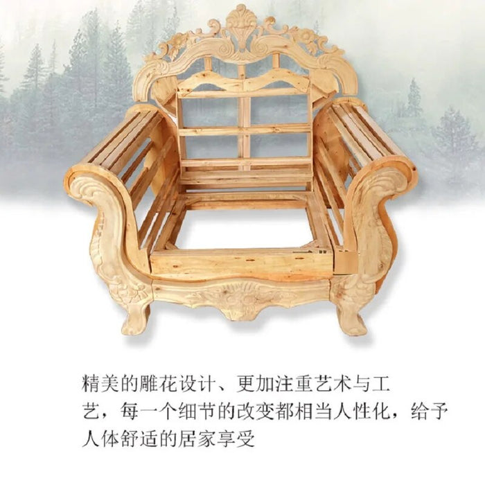 European Genuine Leather Sofa 123 Combination Living Room Luxury Solid Wood Carved Whole House Set Furniture Top Layer Cowhide
