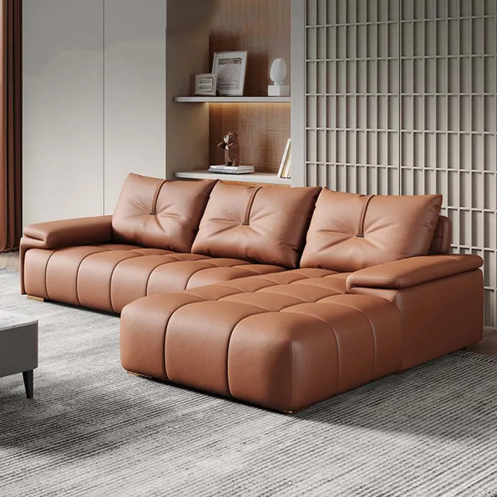 Genuine Leather Sofa Modern European Lounge Modular Corner Sofa Living Room Comfortable Kanapy I Sofy Do Salony Room Decor