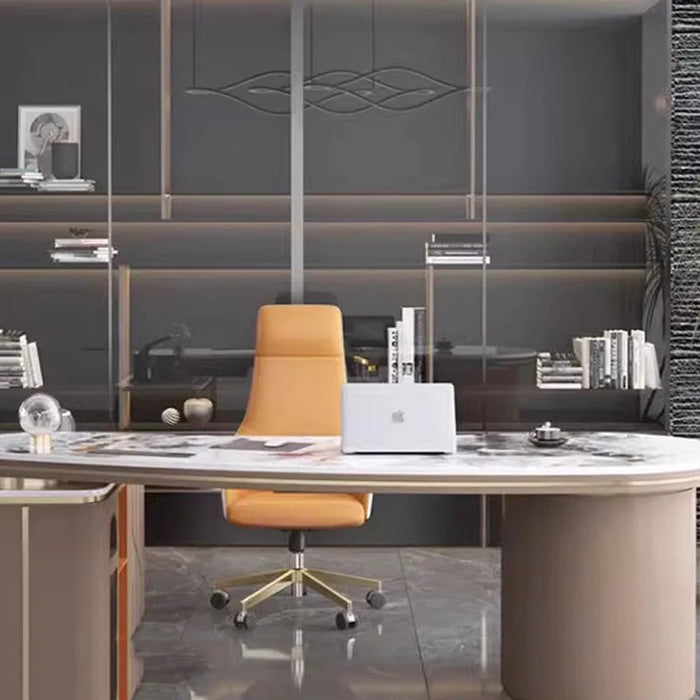 Coffee Office Desk Console Floating Monitor Reception Writing Desk Accessories Storage Tabla Para Escritorio Modern Furniture