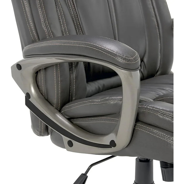 Waterfall Seat Edge Gamer Chair Executive Office Adjustable Ergonomic Computer Chair With Layered Body Pillows Bonded Leather
