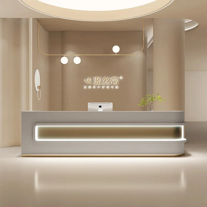 Mobile Console Reception Desks Church Hospital Replica Modern Cashier Table Mobile Siting Silla De Escritorio Salon Furniture