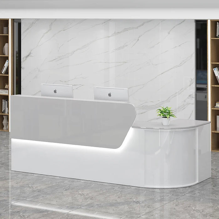 Computer Reception Desk Lectern Checkout Cash Register Service Desk Church Pulpit Wooden Scrivania Angolo Modern Furniture
