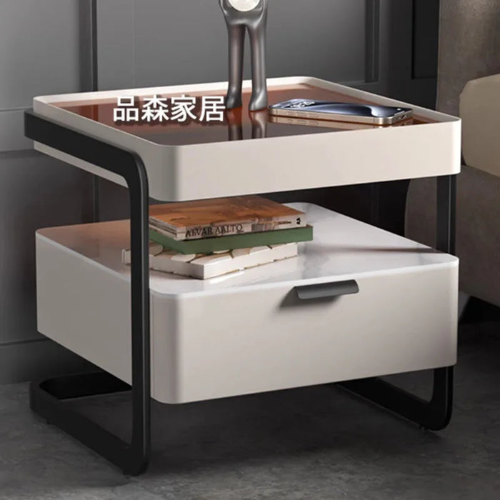 Storage Luxury Nightstands Space Saving Cabinet Advanced Sense Designer Nightstands Drawers Mesa De Noche Postmodern Furniture