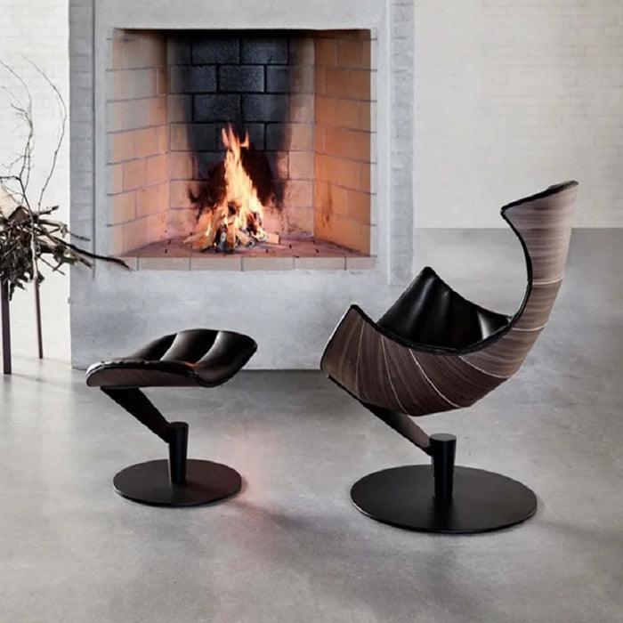 Nordic light luxury modern leather single person sofa casual lobster lounge chair designer seat