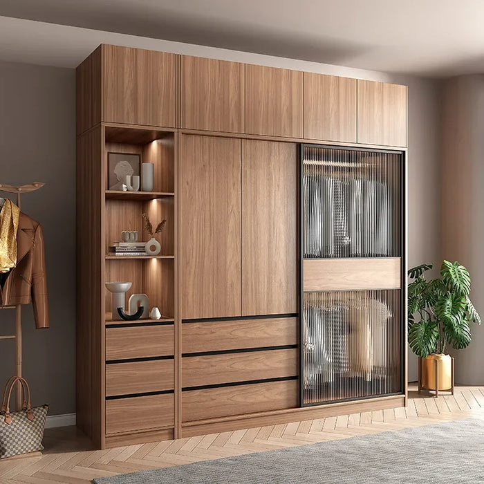 Entry Hanging Storage Wardrobe Drawers Oganizers Simple Modern Wardrobe Hanger Space Saver Vintage Quarda Roupra Home Furniture